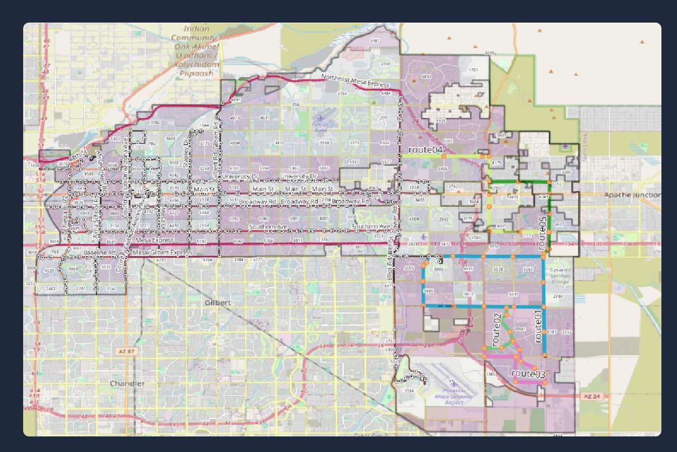 Proposed new bus routes